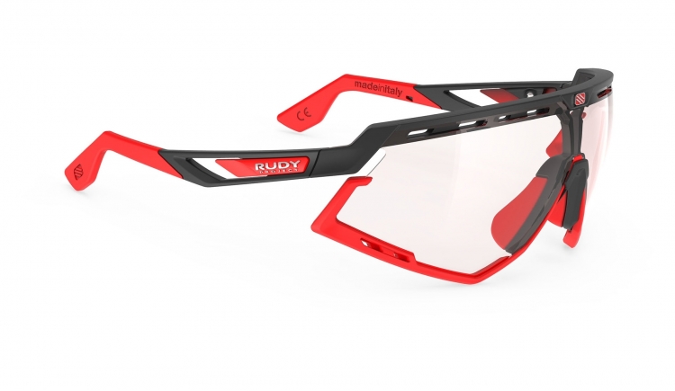 Okulary rowerowe Rudy Project Defender Black Matte Red Photochromic