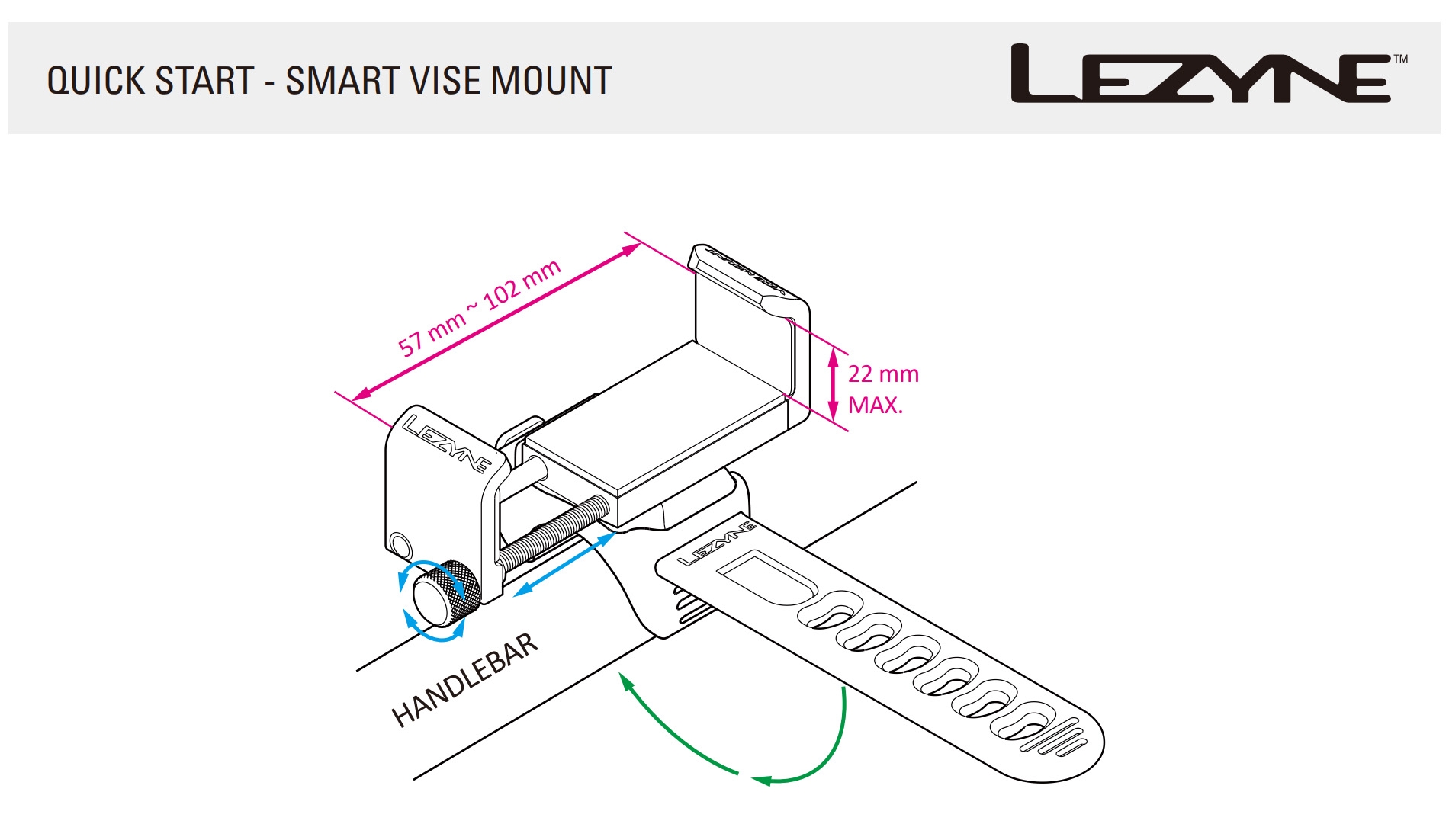 Uchwyt na telefon Lezyne Smart Grip Phone Mount - Sklep IMMOTION