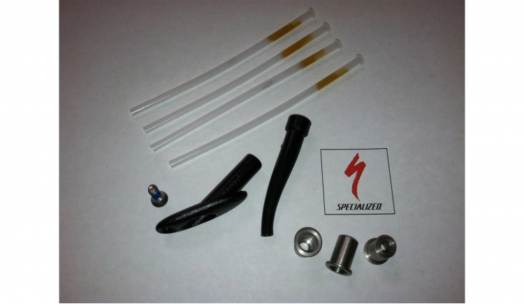 CBS Cable Stop Kit, SL4 Road Bikes, Includes: Top Hats, Cable Sheaths, Chs Exit Funnel and External Bolt-on Stop